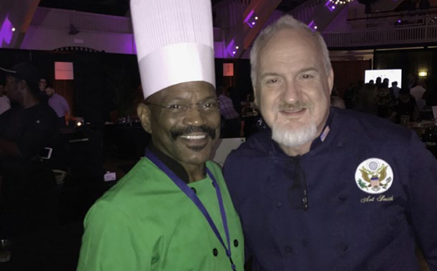 Tony March with personal chef to Oprah Winfrey, Art Smith.